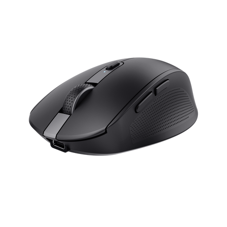 Mouse Trust Ozaa compact, rezolutie maxima 3200 DPI, interfata USB-A, USB-C, negru