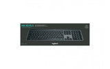 Tastatura Logitech MX Keys S, Iluminare, 2.4GHz&Bluetooth, USB-C, US INTL layout, graphite/negru