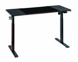 Birou gaming electric Serioux Elysium LED RGB 1400x600x730mm, reglare electrica pe inaltime inaltime ajustabila: 750 - 1210 mm