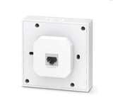TP-Link Wireless Access Point EAP650-WALL, AX3000 Wireless Dual Band Indoor, 1× 10/100/1000 Mbps Ethernet Port, 1× 10/100/1000 Mbps Ethernet Port, Alimentator: 802.3af/at PoE, 2X antene interne, 5 GHz: Up to 2402 Mbps, 2.4 GHz: Up to 574 Mbps.
