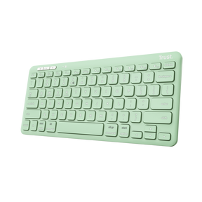 Tastatura Trust Lyra Wireless, conexiune USB-A, USB-C 1.1, raza de acoperire wireless 10m, 1x AAA baterie, compatibila cu laptop, pc, Bluetooth devices, tableta, alba