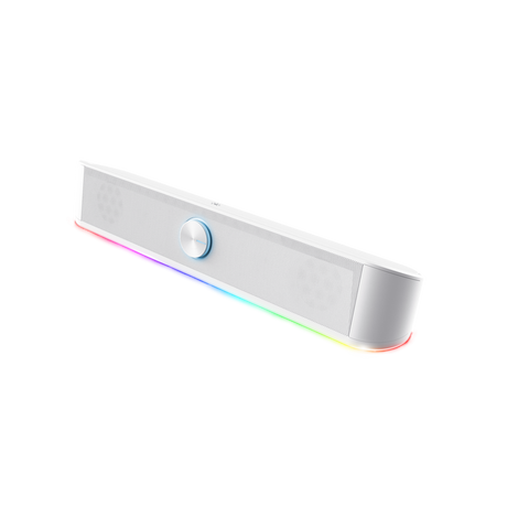 Soundbar Trust GXT 619W Thorne, putere maxima iesire 12W, freccventa raspuns 150 Hz - 20.000 Hz, impendata difuzor 4 Ohm, cu iluminare, alb