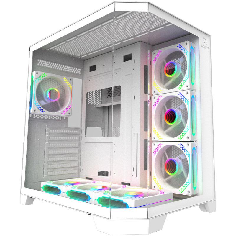 Carcasa AQIRYS Titan, RGB, Mid Tower, White