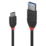 Cablu Lindy 1.5m USB 3.2 Type-A to Type-C (tata - tata), Black Line, Supported Bandwidth: 10Gbps, negru