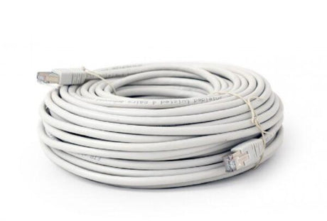 Patchcord FTP Spacer Cat6, material cupru aluminiu, lungime 30m, AWG26 alb