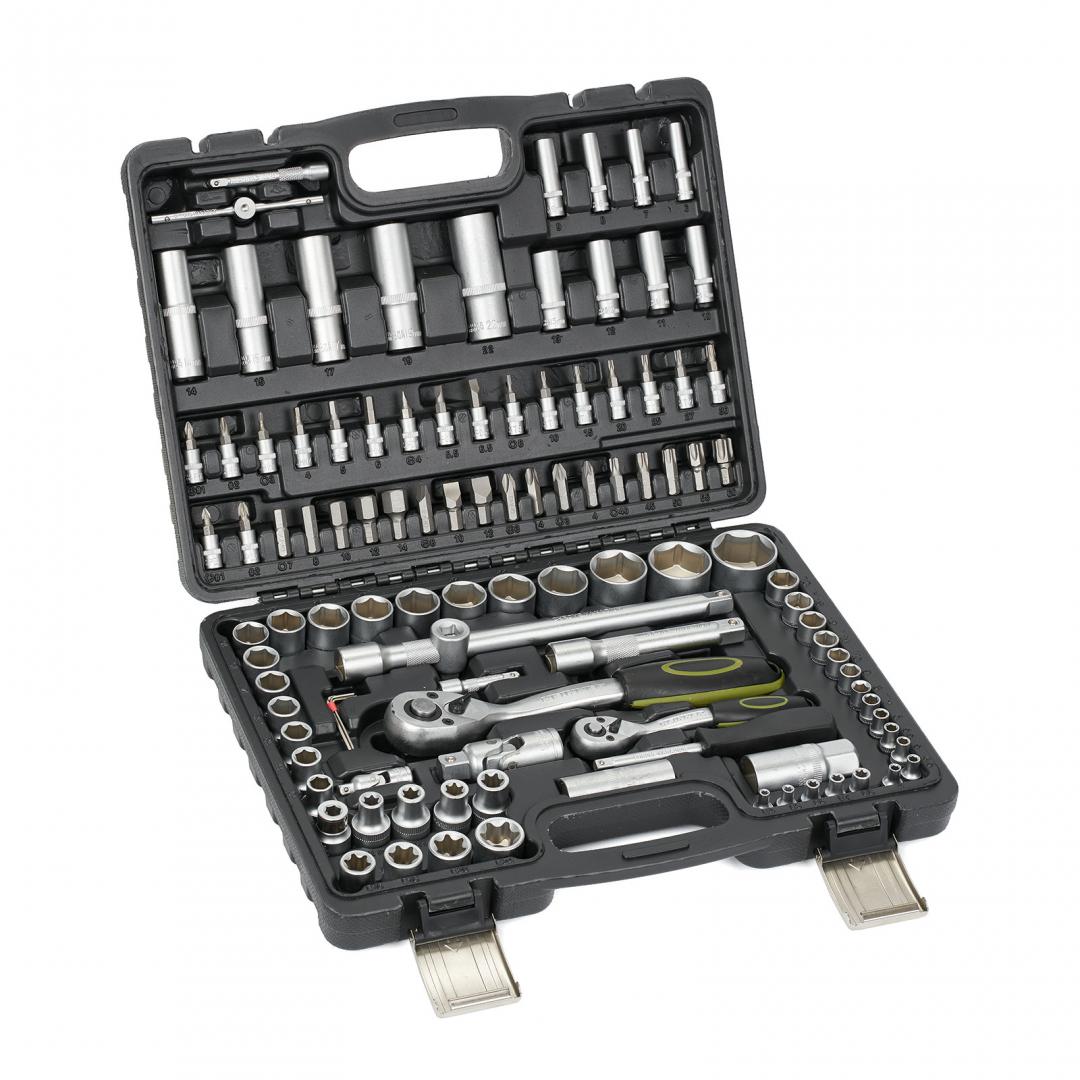 HR TRUSA 108 PIESE  1/4"&1/2" CR-V