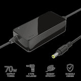 Incarcator laptop Trust Primo, universal, 70W-19V, negru