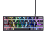 Tastatura mecanica cu fir Trust GXT 867 Acira, USB 2.0. nr taste 61, swtich linear, negru