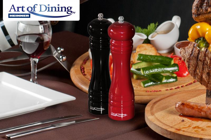 SET 2 RASNITE S&P 20 CM ROSU+NEGRU, ART OF DINING BY HEINNER