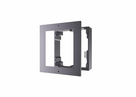 Panou frontal pentru un modul videointerfon modular Hikvision DS-KD-ACW1; montare aplicata; material aluminiu; dimensiuni: 117mm x 1 07mm ×4mm;