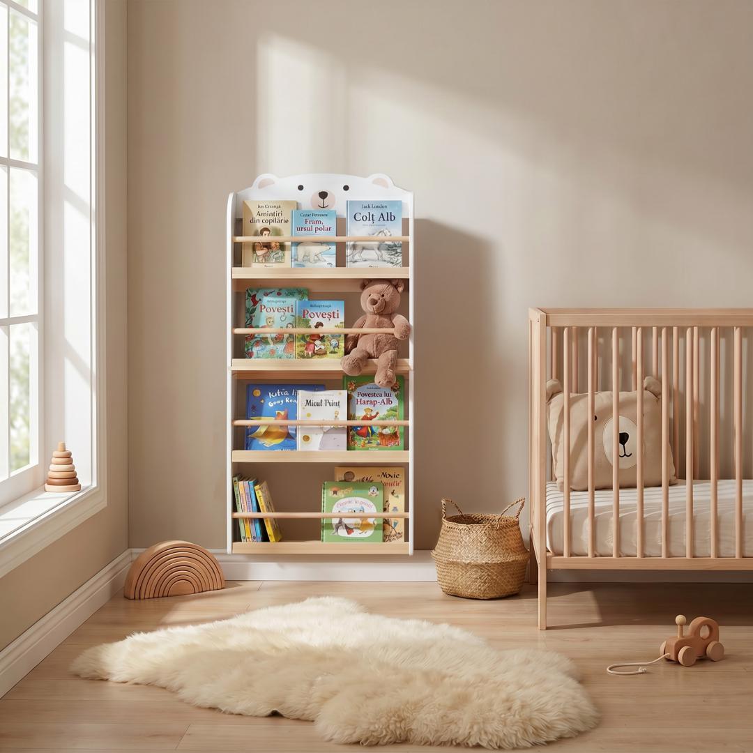 Biblioteca carti si jucarii Bear, U-Grow