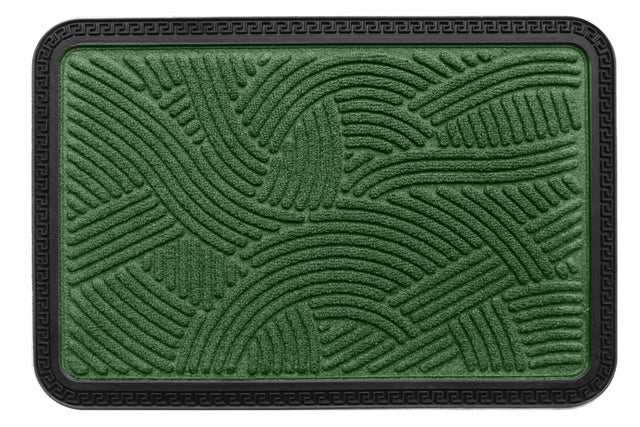 COVORAS INTRARE ANTIDERAPANT CU MARGINE CAUCIUCATA 40X60 CM, VERDE, HEINNER HOME