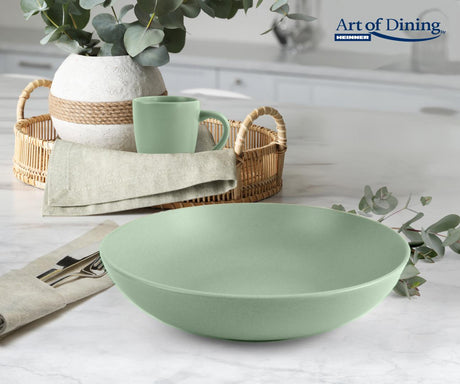 SET 6 FARFURII ADANCI CERAMICA 20 CM, YVONNE, ART OF DINING BY HEINNER