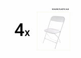 HR SET MASA CU 4 SCAUNE PLASTIC PLIABILE