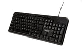 Tastatura Spacer SPKB-169 cu fir, USB, multimedia, 104 taste + 11 taste multimedia, anti-spill, negru
