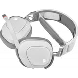 Casti cu microfon Corsair HS80 WIRELESS Surround 7.1, Multi-platform Gaming, 20Hz-40KHz, 32ohm, 116db, driver 50mm, autonomie baterie de pana la 20 de ore, alb