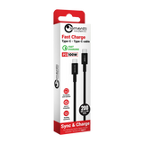Cablu Lemontti Fast Charge Type-C la Type-C, PD, 100W, lungime 2m, Negru