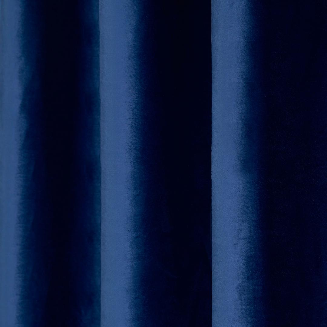 Set 2 draperii catifea 140x270 cm- Albastre