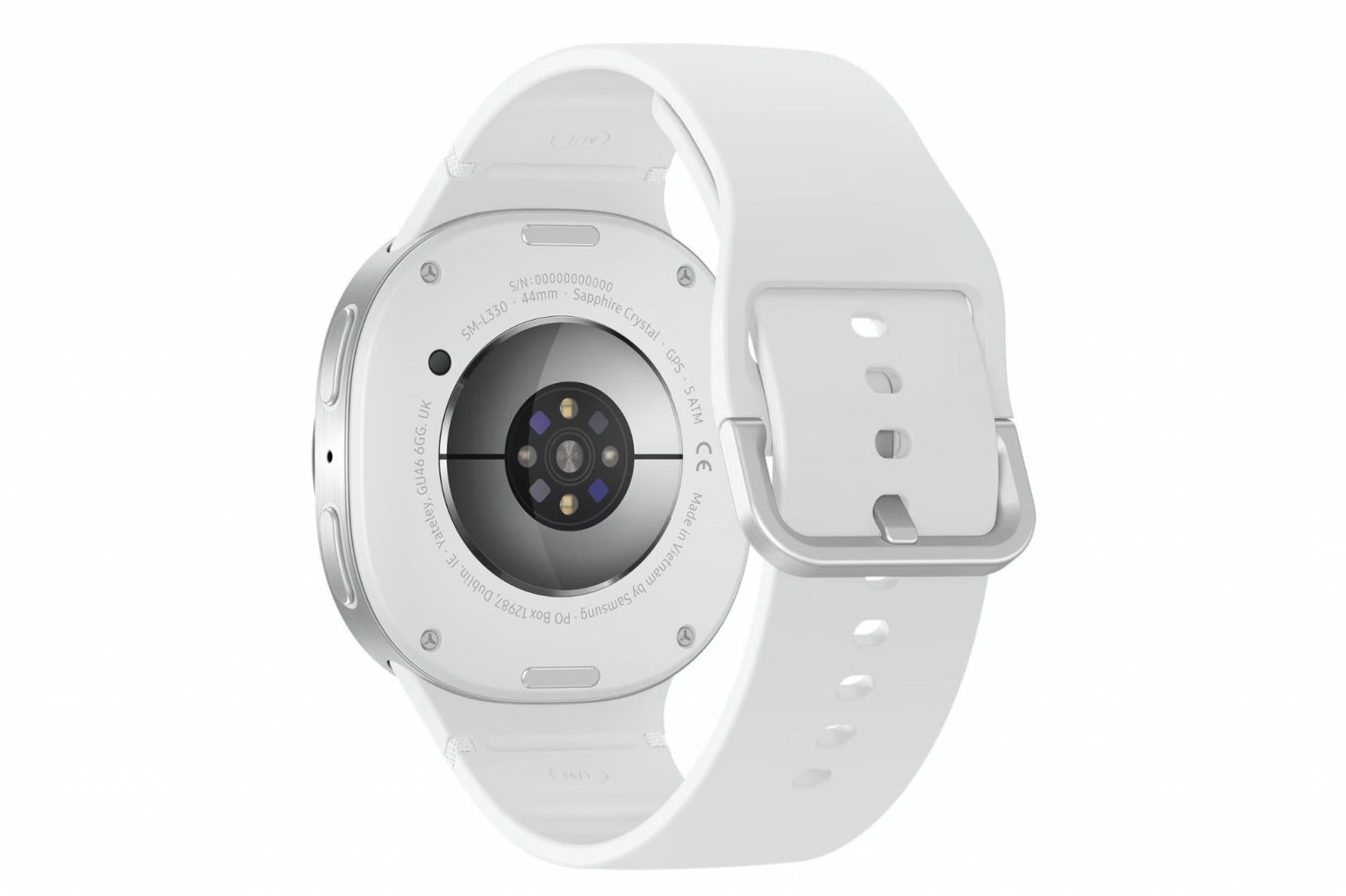 SG Watch8 44mm 1.47" L335 (eSIM Cellular) Silver / White strap
