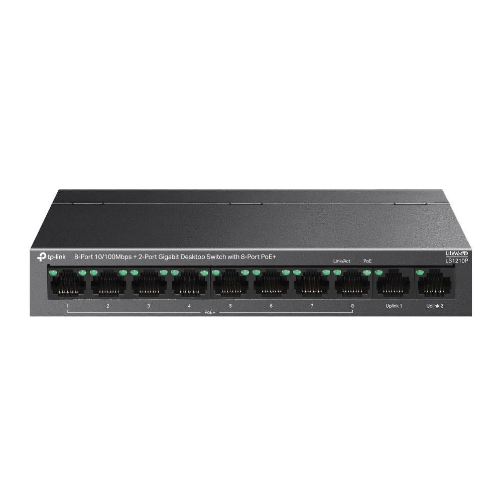 Switch TP-Link LS1210P, Gigabit, 8 porturi