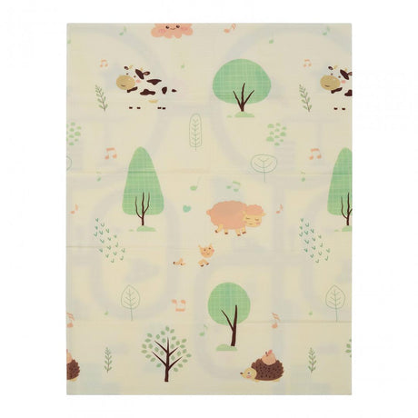 Covor de joaca pentru copii U-Grow, din spuma, pliabil, 2 fete, impermeabil, izolant, 120 x 180 x 1 cm, circuit