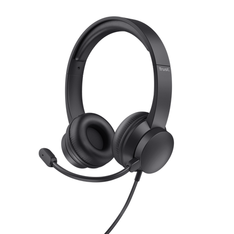 Casti cu fir Trust Ayda, intefata 3.5mm, frecventa raspuns 20 Hz - 20.000 Hz, sensibilitate 95 dB, negru
