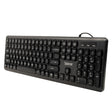 Tastatura Spacer cu fir USB, 104 taste, silentioasa, low profile fingertip keycap design, negru