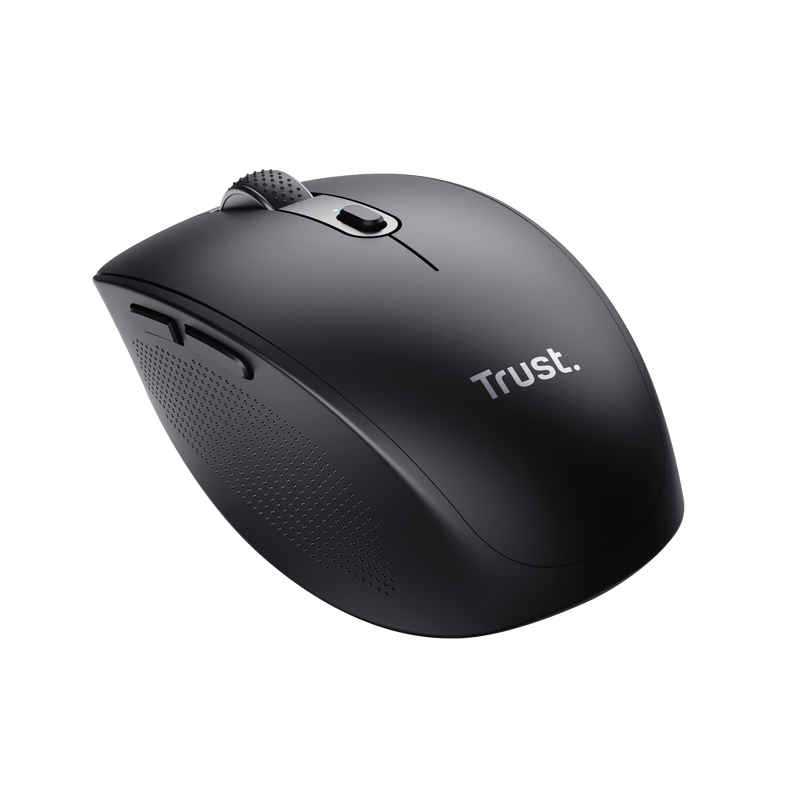 Mouse Trust Ozaa compact, rezolutie maxima 3200 DPI, interfata USB-A, USB-C, negru