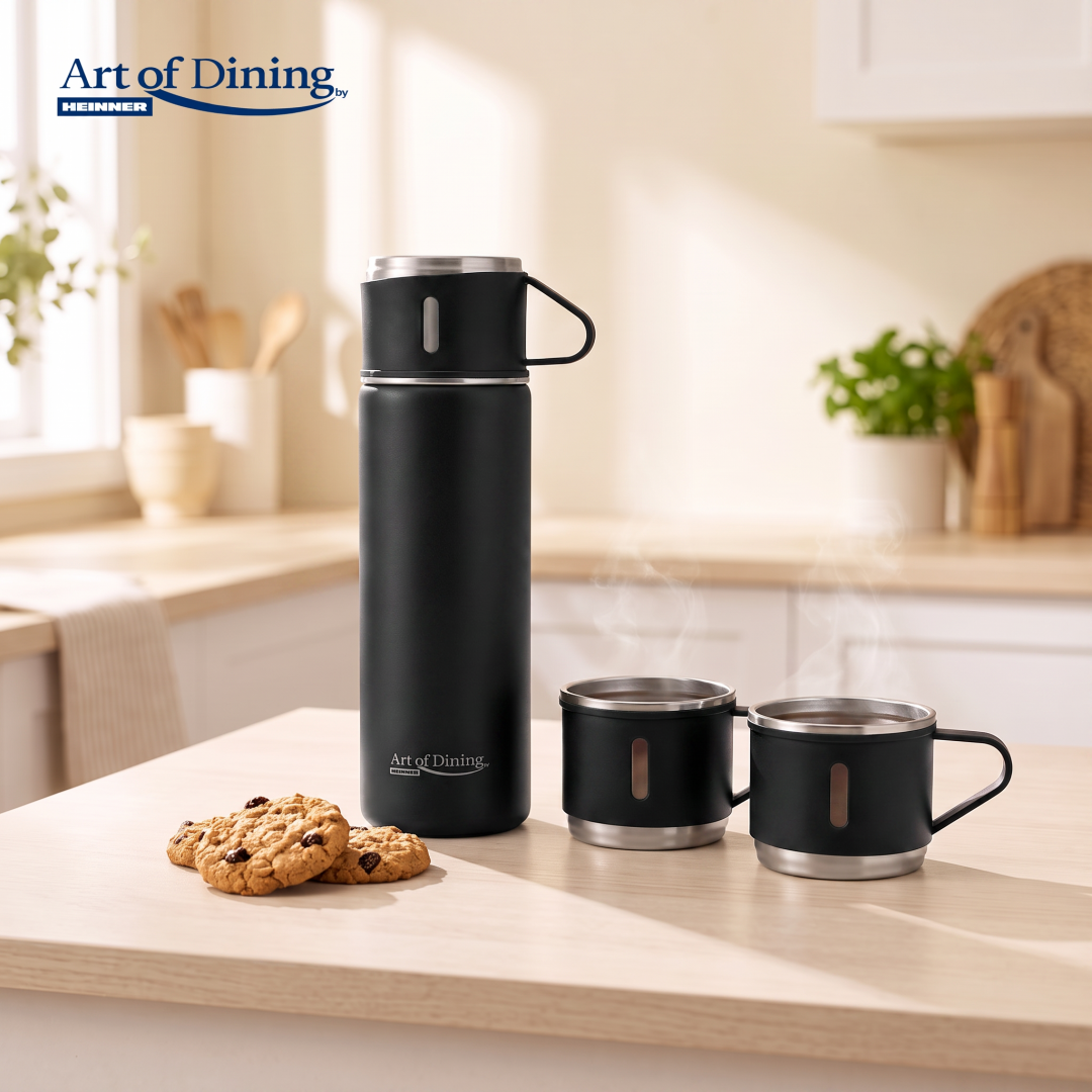 SET TERMOS QUATTRO SIP NEGRU, COOKING BY HEINNER