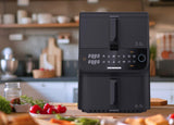 FRITEUZA DUBLA ETAJATA HEINNER InnovaCook HAF-C10DBS25BK