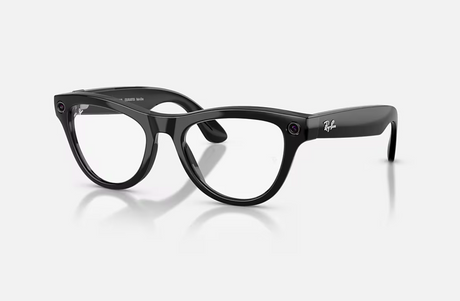 RayBan Meta SKYLER High Bridge Fit - Shinny Black - Amethyst Transitions® Gen2