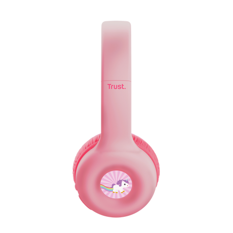 Casti Trust Nouna WS kids, frecventa raspuns 20 Hz - 20.000 Hz, senzivitate 92 dB, roz