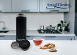 TERMOS INOX 450 ML, CU INDICATOR LED PENTRU TEMPERATURA, NEGRU, ART OF DINNING BY HEINNER