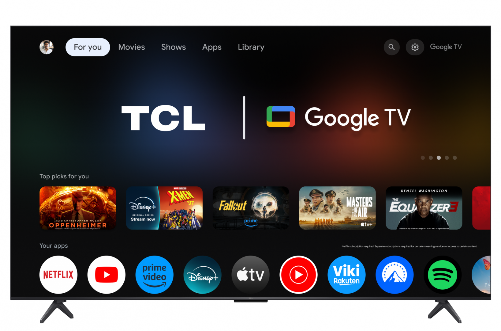 Televizor TCL Mini LED 75C61KS, 189 cm (75"), 4K, Smart TV, Negru