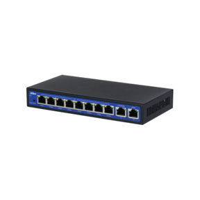DAHUA WIRELESS ACCESS CONTROLLER DH-EAC10-P, Sursa POE 64W, Interfata: 10 x 10/100/1000 Mbps, WAN 1 × 1000 Mbps, IP20, Standarde retea: 802.11n;802.11b;802.11ax;802.11a;802.11g;802.11ac, Procesor 880 MHz Dual core, IPv4 Forwarding 1 Gbps.