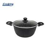 SEMIOALA ALUMINIU FORJAT 24x10 CM,3.8L,ONIX, COOKING BY HEINNER