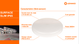 Plafoniera LED pentru exterior Ledvance SURFACE SLIM SQUARE 350, 35W, 3680 lm, lumina neutra (4000K), IP65/IK10, 350x350x55mm, Alb