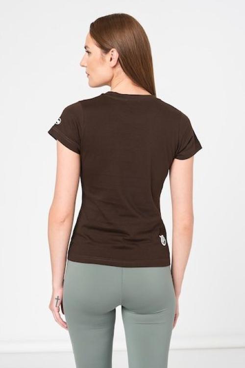 TRICOU  LOGO ORANGE FEMEI COFFEE-XS