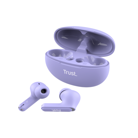 Casti Trust Yavi earbuds BT, frecventa raspuns 20 Hz - 20.000 Hz, mov