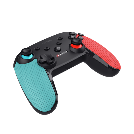 Controller wireless Trust Muta pentru consola Nintendo Switch, 15 butoane, controale: A, B, X, Y, L1, L2, L3, R1, R2, R3, reset, 8-way, start, select, d-input, multicolor