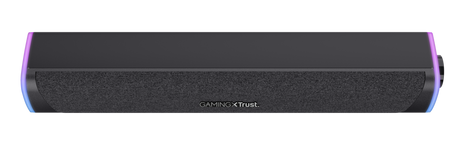 Soundbar Trust GXT 620 Axon, puetere (RMS) 6W, frecventa 20 Hz - 20.000 Hz, audio input 3.5mm (1.4m), iluminare RGB, alimentare prin USB,  negru