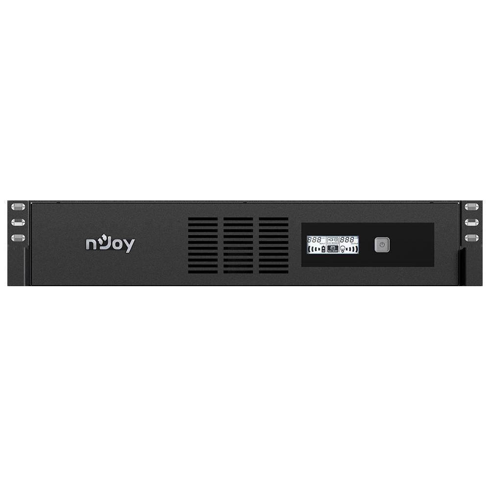 UPS nJoy Code 1000, 1000VA/600W, Frecventa: 50/60 Hz, Conectori: Intrare 1 x IEC-320 C14, Iesire 8 x IEC-320 C13, Port de comunicare: USB, Ecran LCD, AVR.