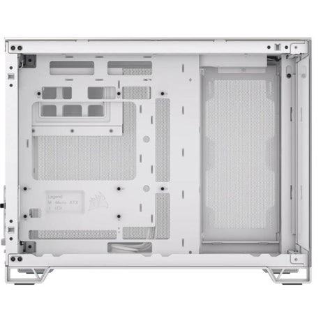 Carcasa CORSAIR 2500X Micro ATX Dual Chamber White/Satin Gray Aluminium