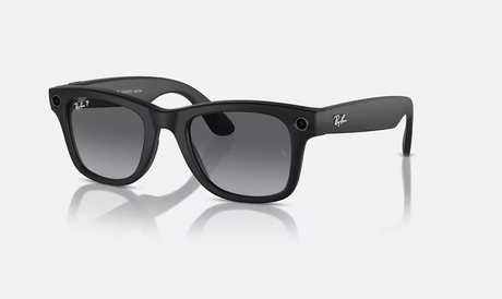 Ray-Ban Meta Wayfarer AI Glasses Matte Black/Polar Gradient Graphite