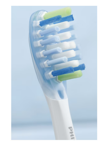 Rezerve PHILIPS Sonicare Plaque Defence HX9044/87, Pachet de 4 capete de periere, Standard, Click-on, Sincronizarea modurilor BrushSync, Alb, L x A x I (mm) 60x25.7x230.5