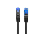 Patch cord Cat.6A S/FTP LSZH CCA 10 m negru, Fluke Passed