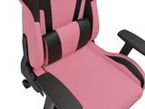 Scaun gaming Genesis Nitro 720, piele ecologica, reglabil pe inaltime, suporta pana la 150 kg, inaltime reglabila 46.5 - 53.5 cm, spatar ajustabil 135°, dimensiuni roti 60mm,  negru/roz