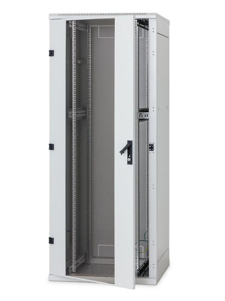 Rack de podea 19 Triton 27U 600x1000mm usa fata metal perforat panouri laterale/spate detasabile sectiuni pentru ventilatie activa,sectiuni acces cabluri sus/jos/spate IP20 gri