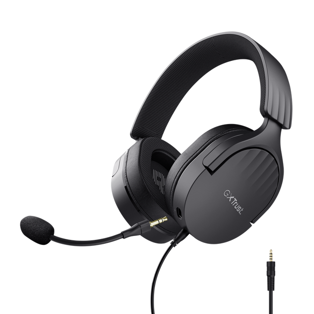 Casti gaming TrustGXT 490P Fayzo cu fir, interfata USB 2.0, frecventa de raspuns 100 Hz - 17.000 Hz, sensivitate 100 dB, negru