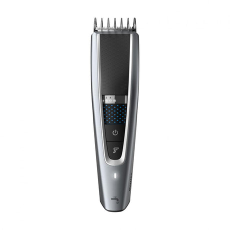 Aparat de tuns PHILIPS Hairclipper Seria 5000 HC5630/15, Acumulator, 90 min autonomie, Argintiu, L x A x I (mm) 69x193x224